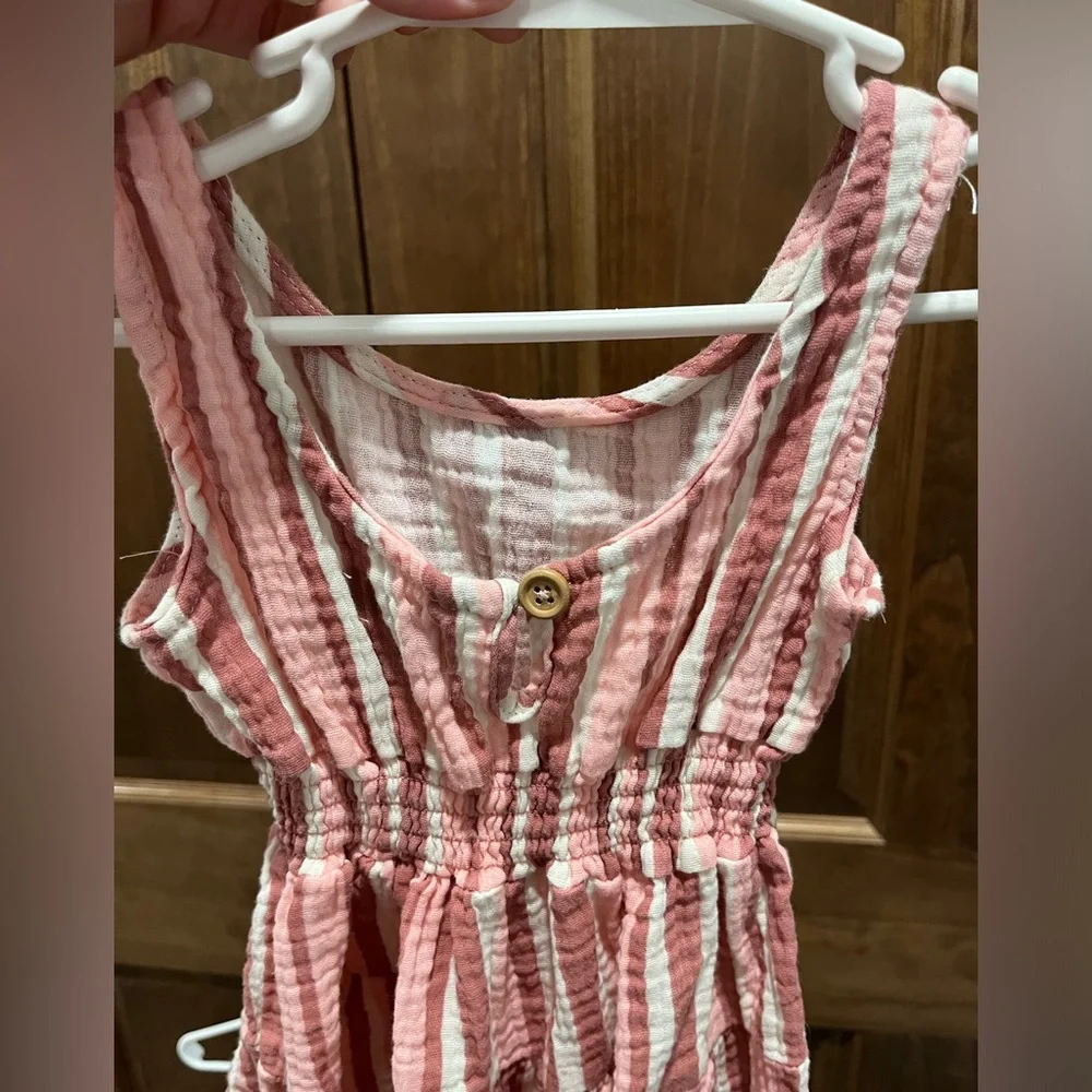 Bearpaw Girl’s Pink Striped and Solid Sleeveless Summer Dress Bundle, Size 2T